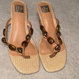 Dolce Vita Women's Woven Tan Sandals